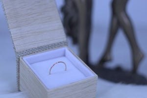Band- Rose Gold 14k Solid Ring 18ga